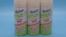 3 X Batiste Bare Dry Shampoo 1.06 oz New Travel Size Paraben-Free