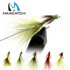 Maxcatch Fly Fishing Damsel Fly Assortment Nymph A dozen 6 Patterns with Box