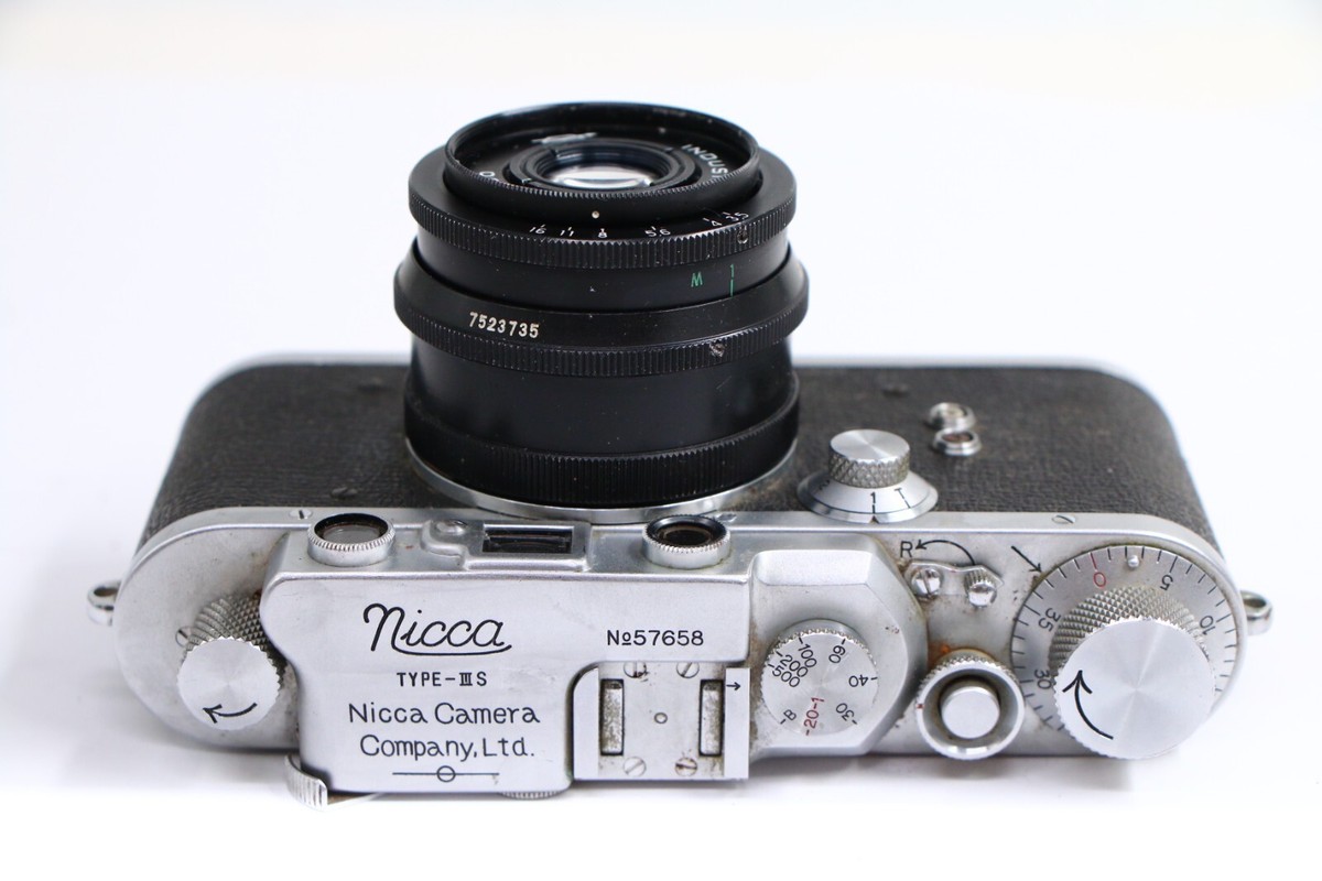 Nicca 3-S バルナック Canon SERENAR 1:3.5 50mm NICCA TYPE-III S FILM CAMERA w INDUSTAR-50 50/3.5 50MM M39