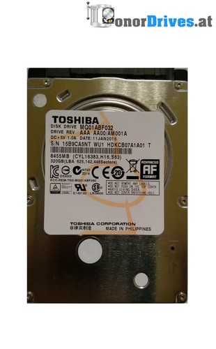 Toshiba - MQ01ABF032 - 320 GB - SATA - PCB G003235C*