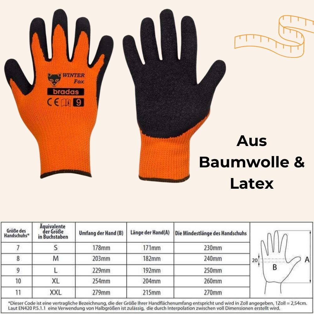Handschuhe Gr 9 Entspricht