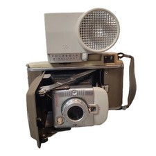 Vintage Camera Polaroid Model 80A Highlander Land with Flash Untested Prop Parts