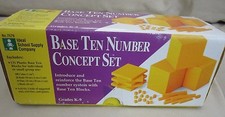 Base Ten 10 Number Concept Set Ideal School Supply Math Manipulative Grades K-9