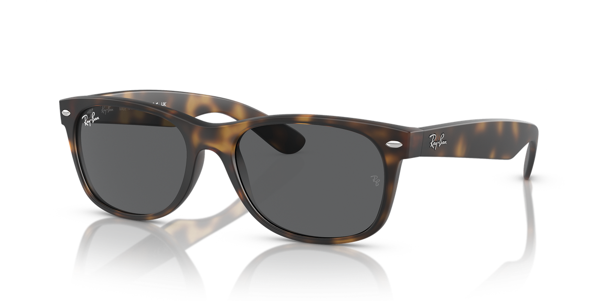 Ray-Ban New Wayfarer Matte Havana/Dark Grey 58 mm Sunglasses