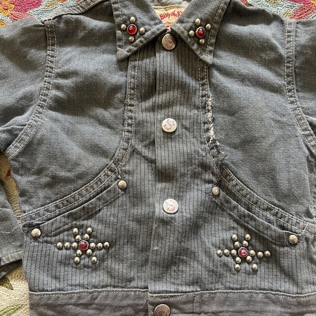 1950s Vintage Selvedge 50s Studded Jeweled Billy The Kid Texan
