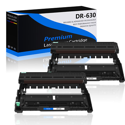 2 Pack DR630 Drum Unit for Brother DCP-L2520DW DCP-L2540DW DCP-L2300D Printer