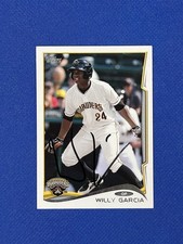 2014 Topps Pro Debut Willy Garcia Auto Bradenton Marauders #158 Signed autograph