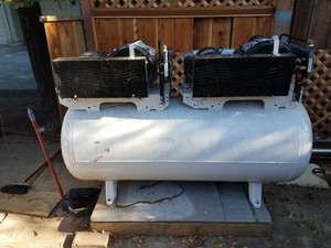 Powerex STD0504 Duplex 10hp(2x5hp)Oil Free Scroll Air Compressor, 30.4cfm@100psi