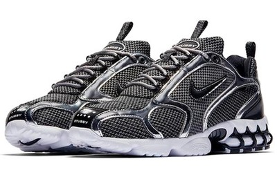 Size 9 - Stussy x Nike Air Zoom Spiridon Caged 2 Pure Platinum for
