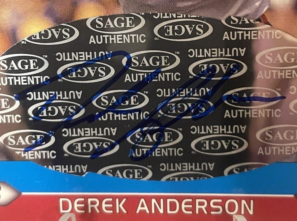 2005 SAGE Hit Auto Blue #A34 Derek Anderson RC - Image 2 of 4