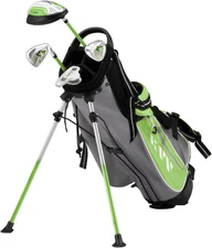 KVV Junior Complete Golf Club Set for Kids/Children Right Hand, Includes Oversiz