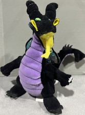Disney Park Store Sleeping Beauty Maleficent Black Dragon Bean Bag Plush Doll