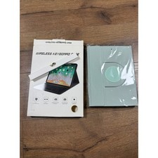 360 iPad Keyboard Case for 9.7 inch Mint Green Wireless Bluetooth Folio Cover
