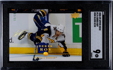 2008-09 UPPER DECK #176 DEREK ROY HIGH GLOSS /10 GRADED SGC 9 BUFFALO SABRES