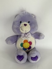 Care Bears Harmony Bear Talking Plush 13" Stuffed Animal Purple 2003