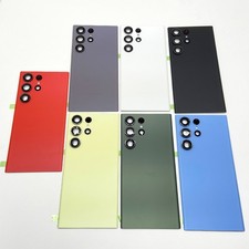 for Samsung Galaxy S23 Ultra Rear Glass Back Cover with Lens Protector HAU