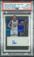 2020 PANINI ONE AND ONE ROOKIE AUTOGRAPHS #DBN DESMOND BANE PSA 9