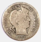 1902-S Barber Dime - Good - #2429E