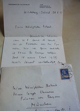 Art historian Julius Baum (1882-1959): letter 1927 to Joseph Clemens von Bavaria