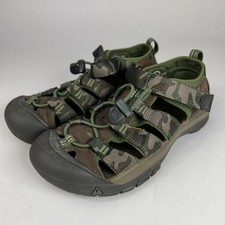 Keen Newport Sandals Youth Size 2 Camo Green Closed Toe Hiking Water Shoes