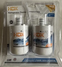 HDX FML-1 Premium Refrigerator Water Filter Replacement Fits LG LT500P (2-Pack)
