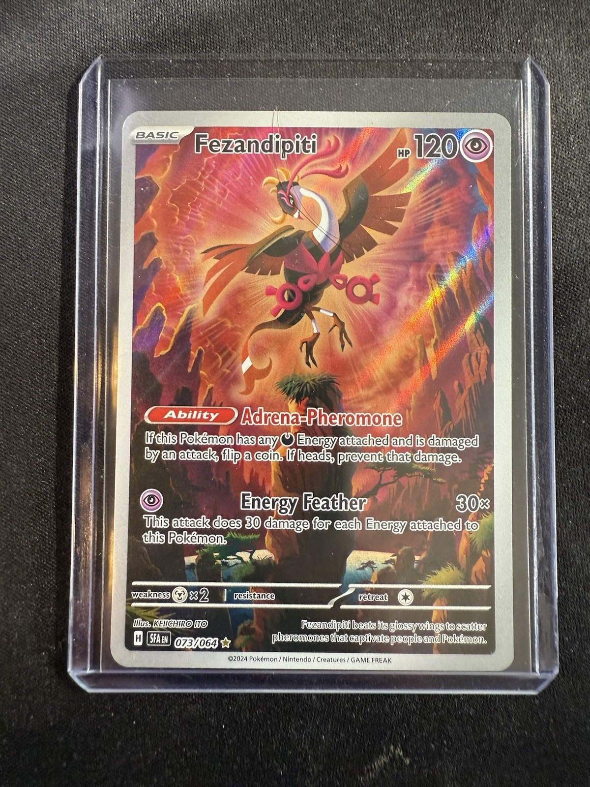 Pokémon Fezandipiti Illustration Rare 073/064 SFA Shrouded Fable NM