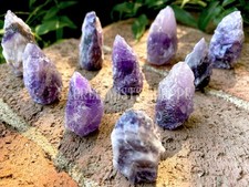 Natural Amethyst Standing Crystal Point for Spirituality, Peace, Harmony