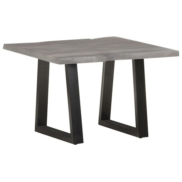 Couchtisch Mit Baumkanten 60X60X40 Cm Massivholz Akazie-image