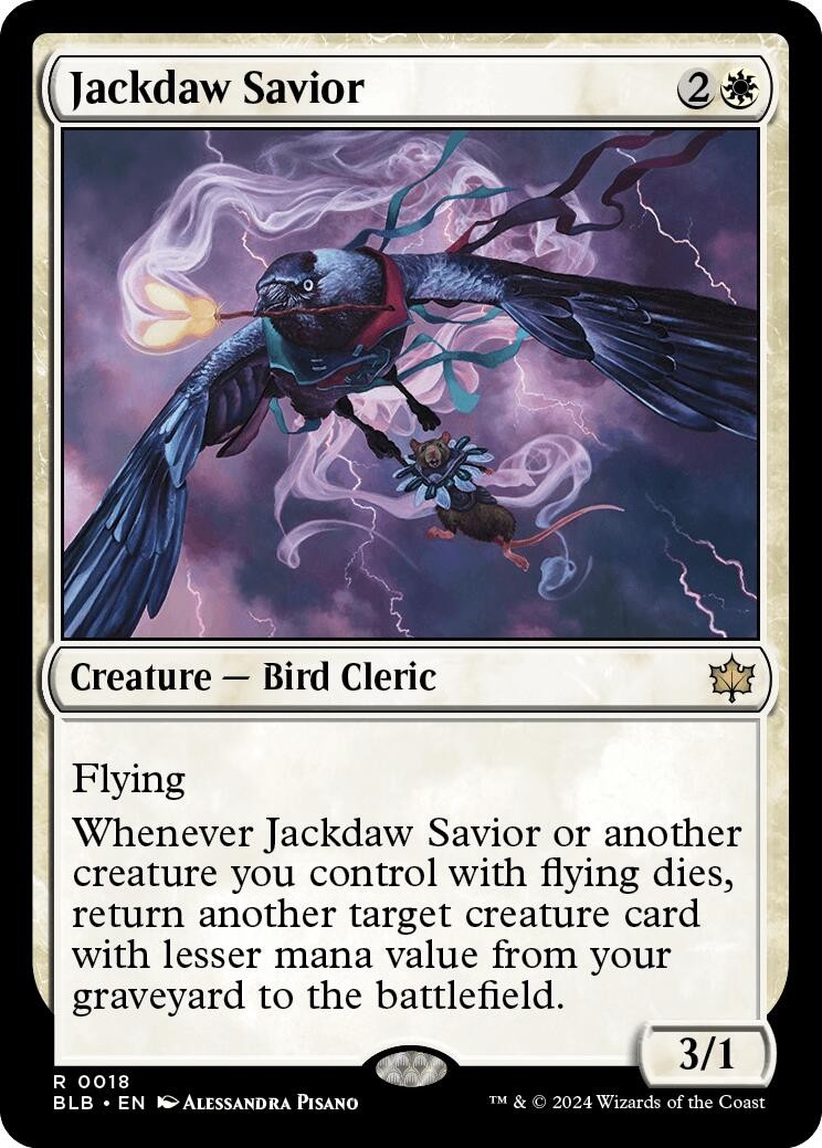 Foil Jackdaw Savior - 18 - Bloomburrow