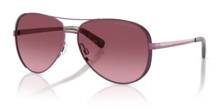 Солнцезащитные очки Michael Kors CHELSEA MK5004 11588H в оправе цвета сливы бордовый градиент 59 мм 9490₽