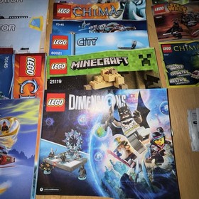 Huge Lego Instruction Manual Lot 29 Manuals Star Wars Creator Minecraft Creator