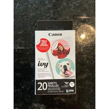 Canon Ivy ZINK Photo Paper 20 2x3 Peel  Stick Circle Stickers ZP-2030-C20