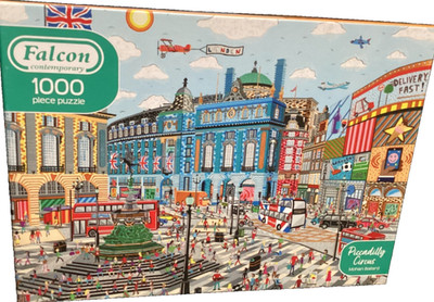 Falcon 1000 pc: Piccadilly Circus 2020, jigsaw puzzle Modern Art rare