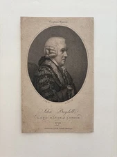 Antique Engraving of John Boydell – Lord Mayor of London 1791 