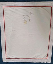 Mothercare Cot Blanket Winnie Pooh Piglet Hurry to Bed 110x130cm fleece 9896824