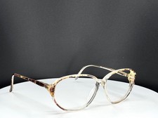 VTG DIANE VON FURSTENBERG 73 BM Womens Clear Tortoise Eyeglasses FRAMES ONLY