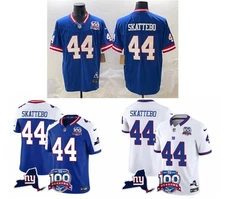 Cam Skattebo #44 100th & State YOUTH Stitched Jersey White/Royal 