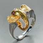 Jewellery Natural Rhodolite Ring 925 Sterling Silver Size 6.75 /R468348