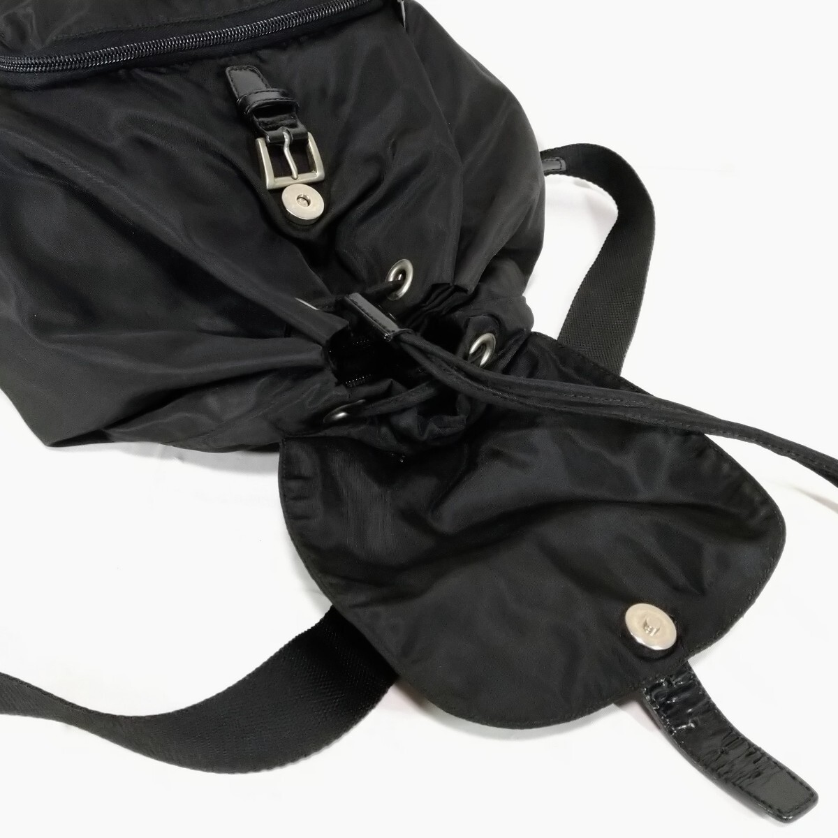PRADA Basic  Backpack Black Nylon - image 6
