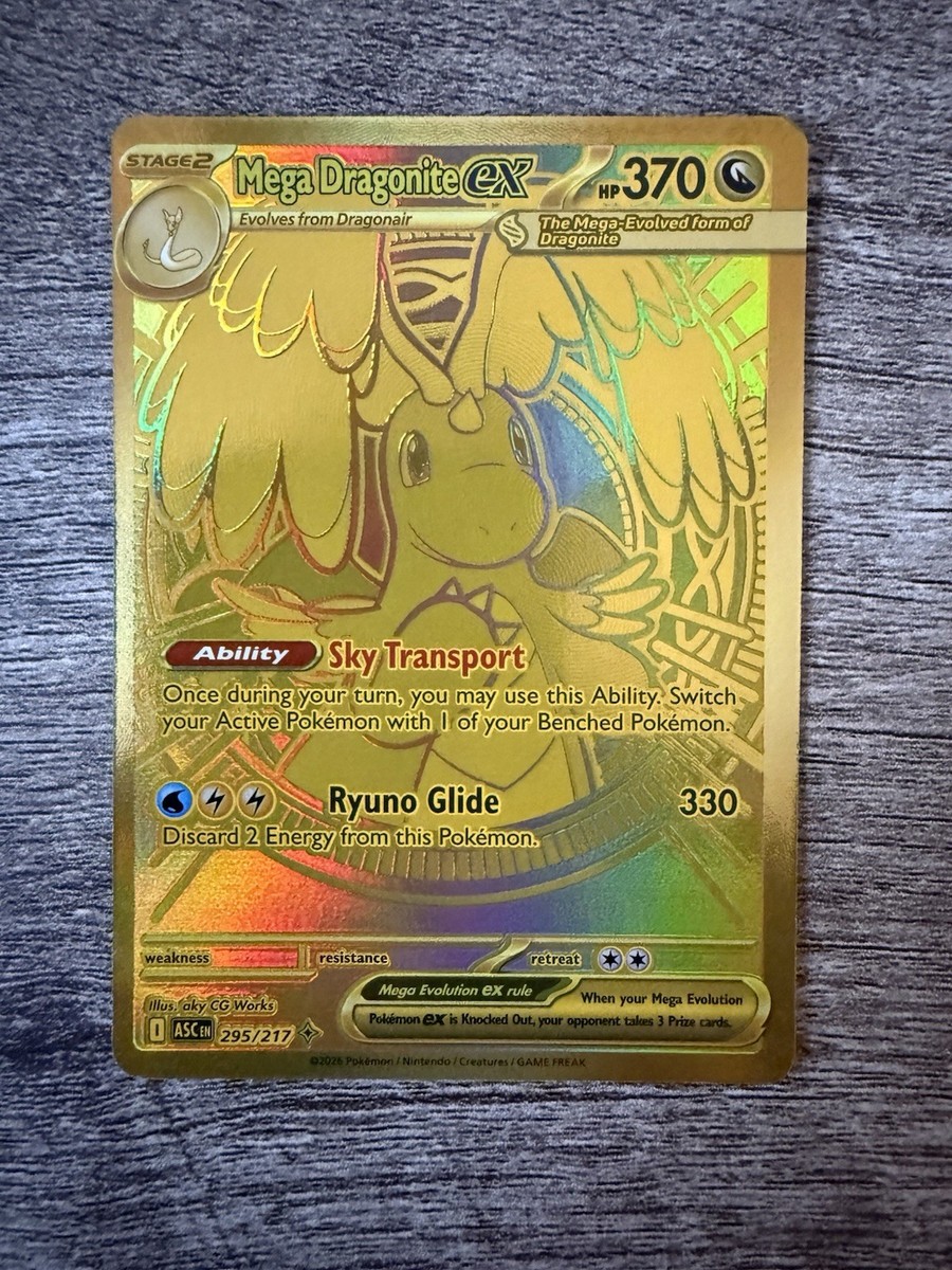 Mega Dragonite Ex Mega Hyper Rare Ascended Heroes 295/217 | eBay