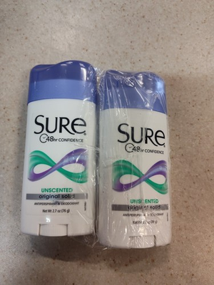 #ad SURE Solid Antiperspirant Deodorant 2.7oz 2 Pack $12.50