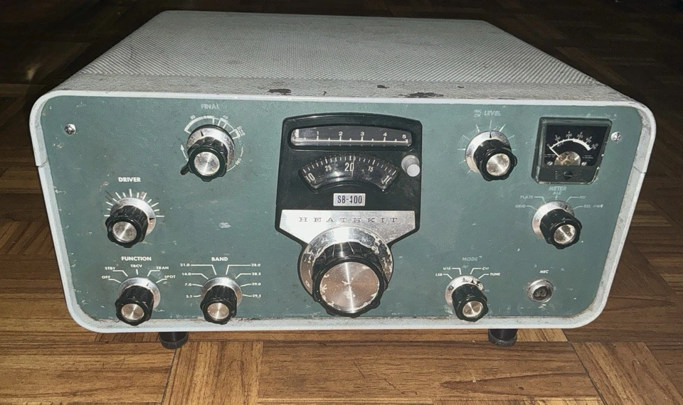 TRANSMISOR TUBO JAMÓN HEATHKIT SB-400 HF VINTAGE - PIEZAS NO PROBADAS/REPARACIÓN Foto 4 de 4