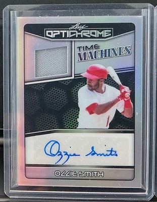 2025 Leaf Optichrome Ozzie Smith Auto Autograph Jersey Prismatic Silver #d 1/1