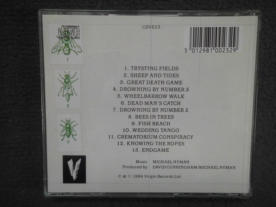 CD Michael Nyman - Drowning By Numbers, Virgin 1988, sehr guter Zustand ! - Bild 3 von 3
