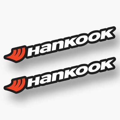 2X HANKOOK TIRES Sticker Decal XV