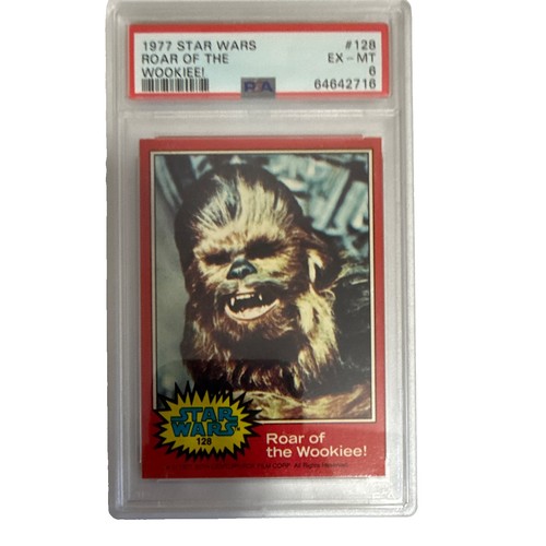 1977 Topps Star Wars #128 Roar of the Wookiee! — PSA 6
