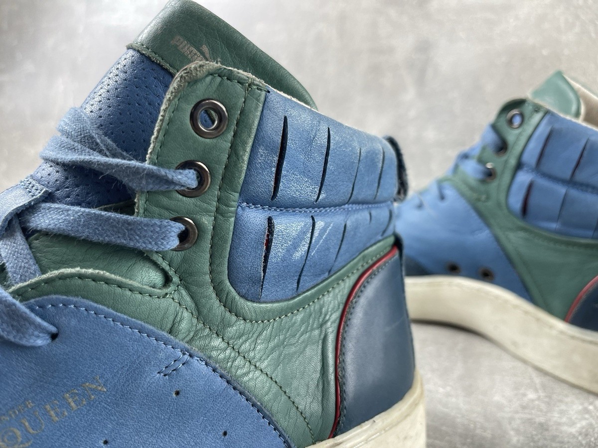 Alexander McQueen x Puma Archive High Top Sneakers Leathe Green