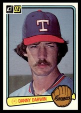 1983 Donruss Danny Darwin #289 Texas Rangers MLB Baseball Base Set