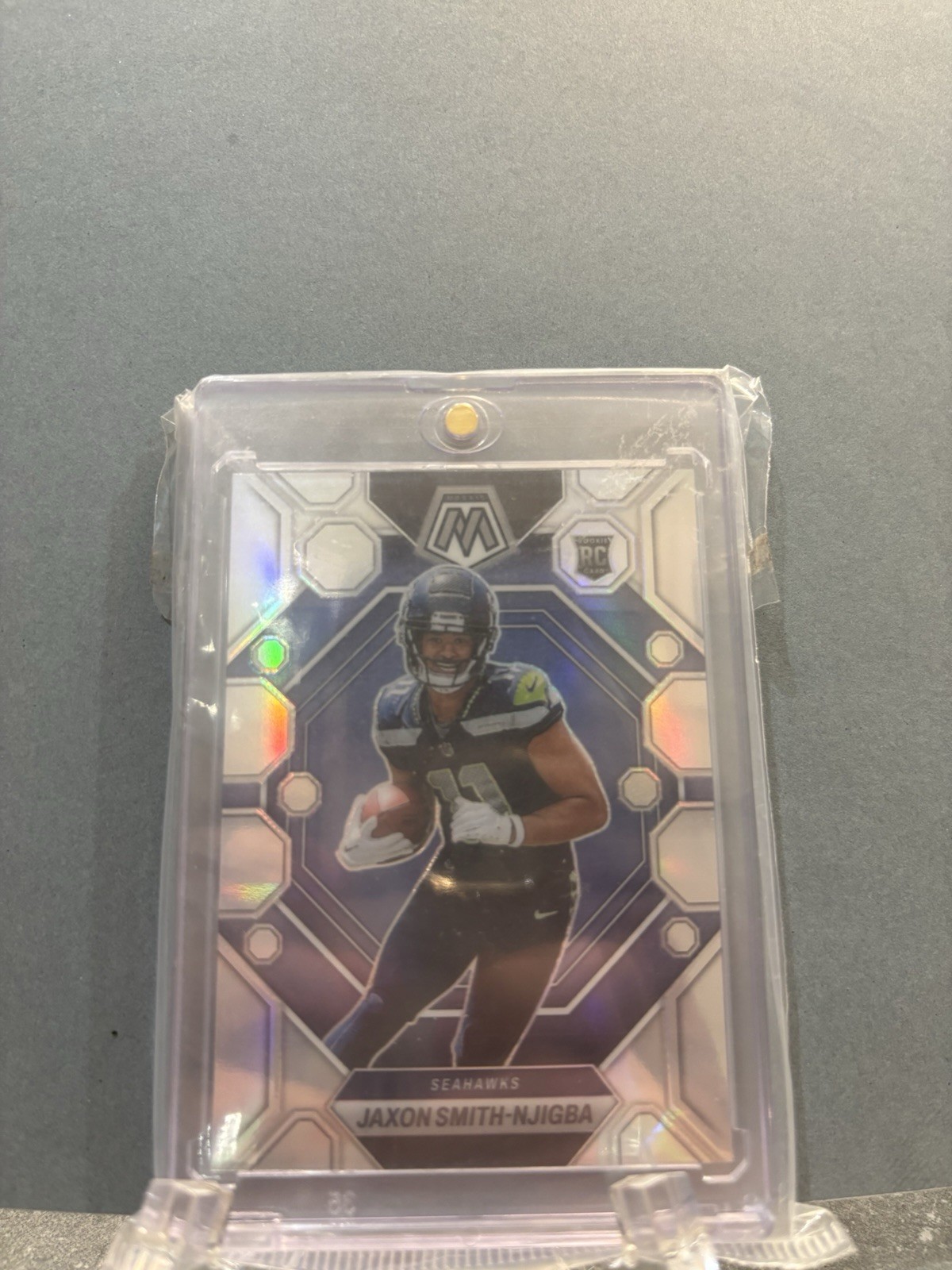 2023 Panini Mosaic Jaxon Smith Njigba Silver Prizm Rookie #331 Seattle Seahawks