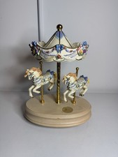 Vintage The SF Music Box Co. Limited Ed 1784/4000 Carousel, Morning Dance, WORKS